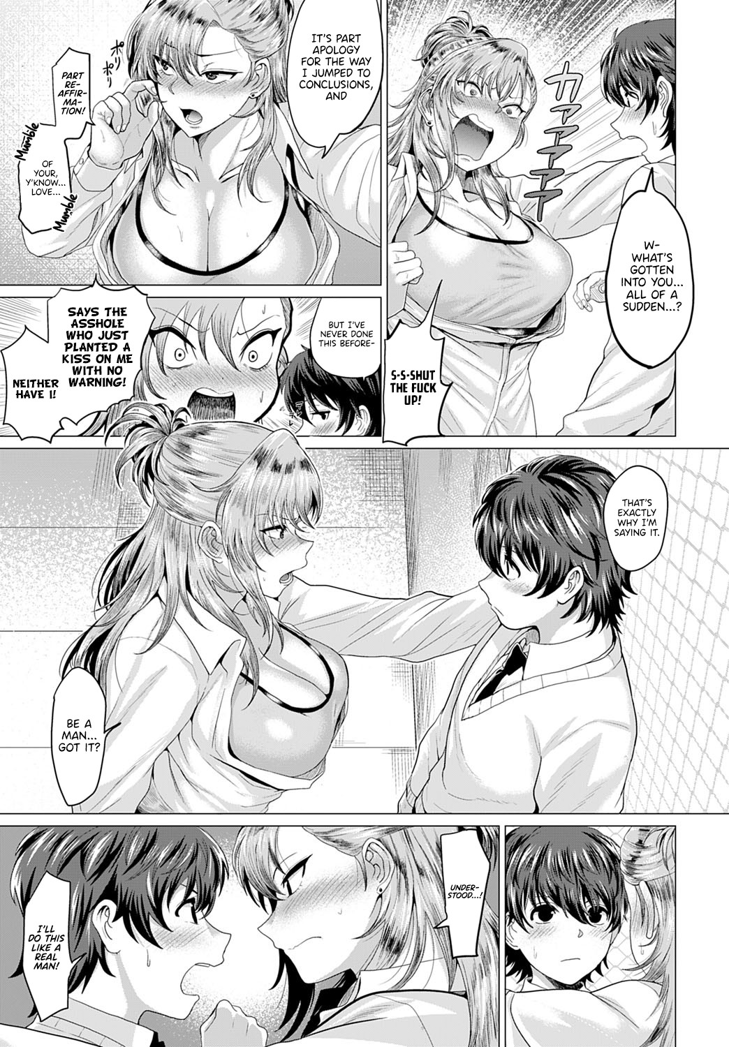 Hentai Manga Comic-On the Rooftop, with the Delinquent-Read-15